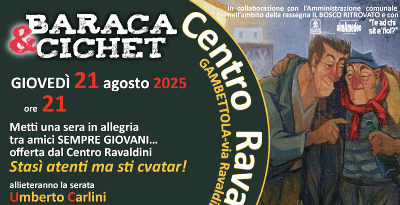 Baraca & Cichét: Stasì atenti ma stè cvatar